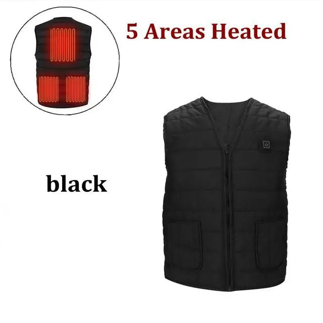 Men & Women Smart Heated Cotton Vest β 9-Zone Thermal Warm V-Neck (M-7XL)