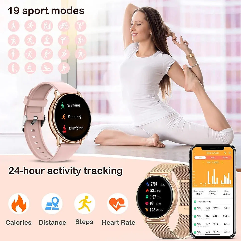 MEVADEN Y22 Bluetooth Smartwatch with Fitness Tracker