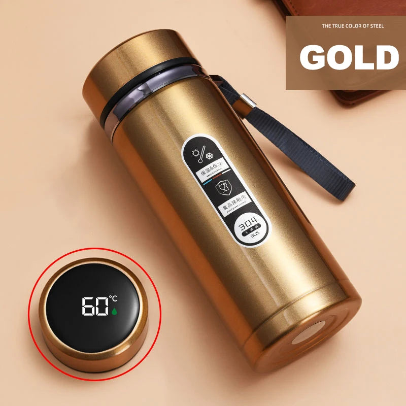 500ML–1L Stainless Steel Thermos Bottle with LED Temp Display