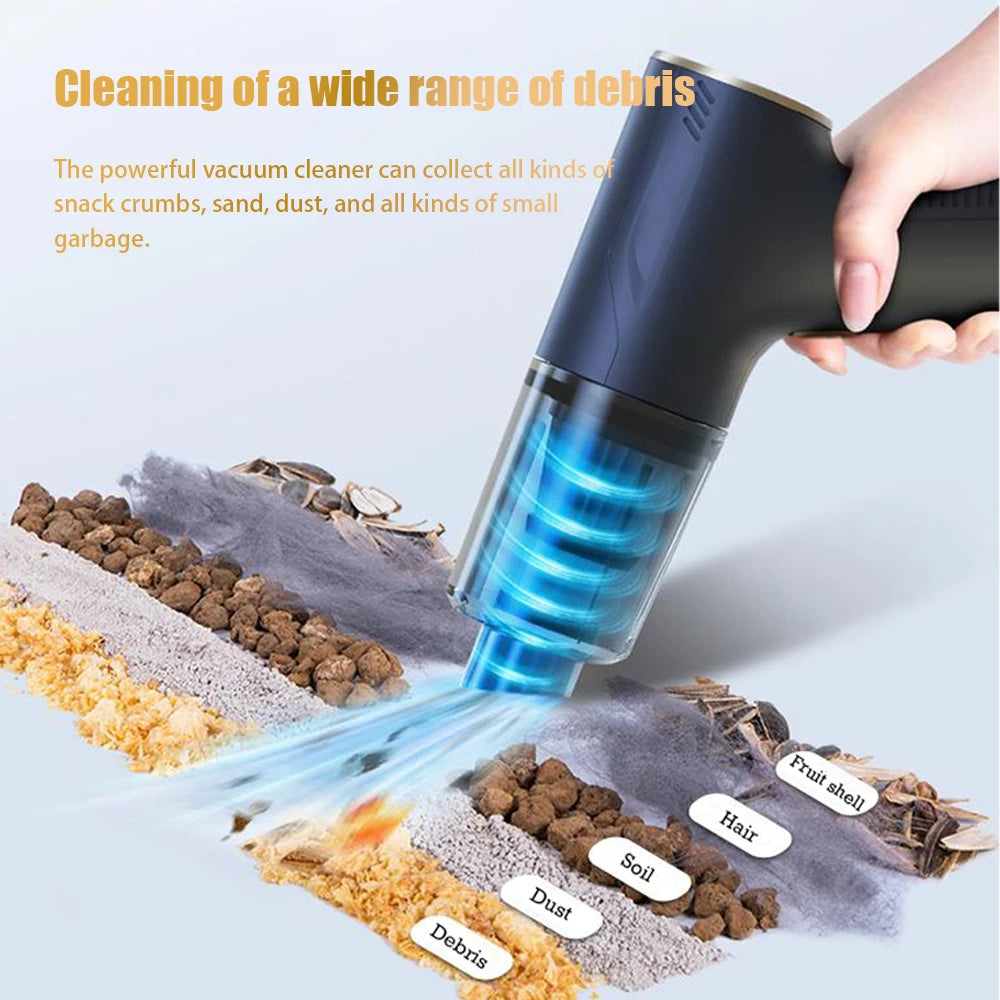 CENRR 98000PA Portable Wireless Car Vacuum Cleaner – Powerful Handheld Suction