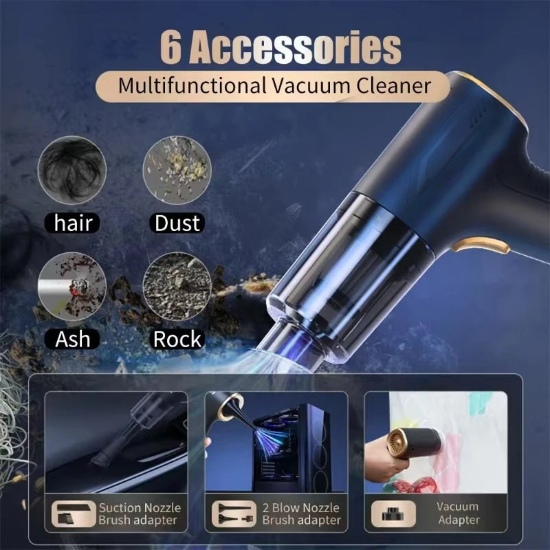 CENRR 98000PA Portable Wireless Car Vacuum Cleaner – Powerful Handheld Suction