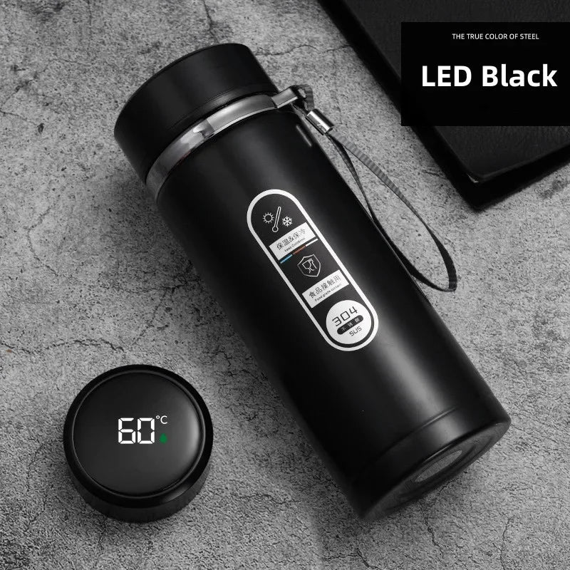 500ML–1L Stainless Steel Thermos Bottle with LED Temp Display