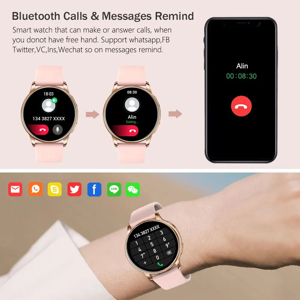 MEVADEN Y22 Bluetooth Smartwatch with Fitness Tracker