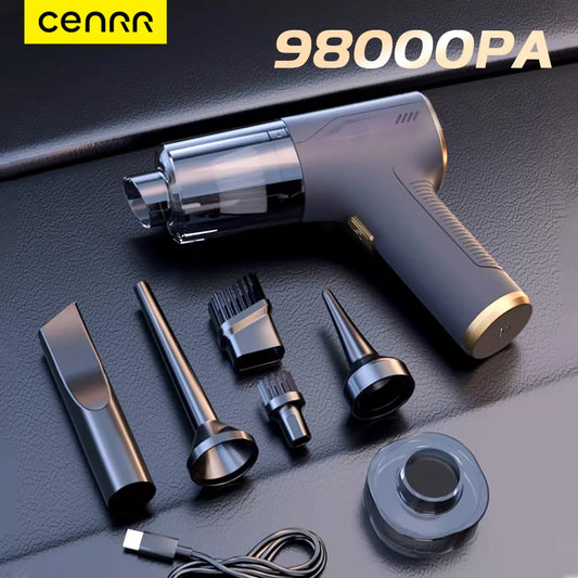 CENRR 98000PA Portable Wireless Car Vacuum Cleaner – Powerful Handheld Suction