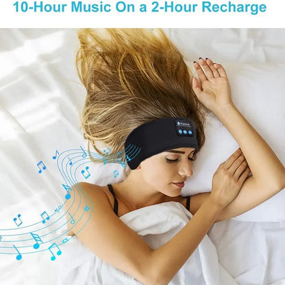 Wireless Bluetooth Sports & Sleep Headband Earphones – Elastic Music Headset