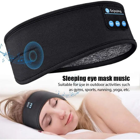 Wireless Bluetooth Sports & Sleep Headband Earphones – Elastic Music Headset